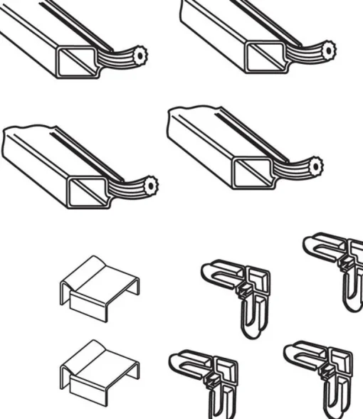 Prime-Line Bronze Aluminum 5/16 in. W X 3/4 in. L Screen Frame Kit 1 pk