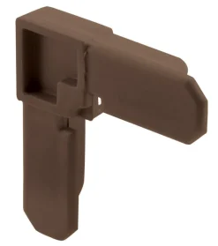 Prime-Line Bronze Plastic 3/8 in. W X 3/4 in. L Screen Frame Corner 1 pk