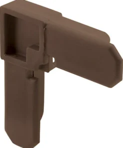 Prime-Line Bronze Plastic 3/8 in. W X 3/4 in. L Screen Frame Corner 1 pk