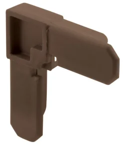 Prime-Line Bronze Plastic 5/16 in. W X 3/4 in. L Screen Frame Corner 1 pk