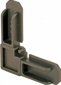 Prime-Line Bronze Plastic 7/16 in. W X 3/4 in. L Screen Frame Corner 1 pk