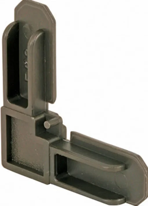Prime-Line Bronze Plastic 7/16 in. W X 3/4 in. L Screen Frame Corner 1 pk