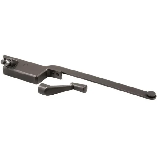 Prime-Line Bronze Steel Left Single-Arm Casement Window Operator For Steel Framed Windows