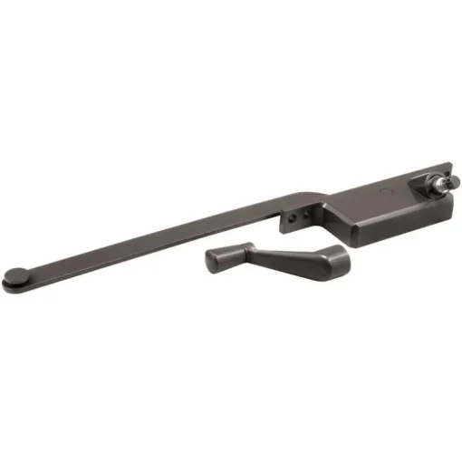 Prime-Line Bronze Zinc Right Single-Arm Casement Window Operator For Steel Framed Windows