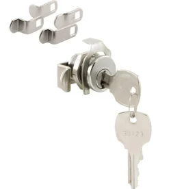 Prime-Line Brushed Nickel Steel Counter Clockwise Mailbox Lock