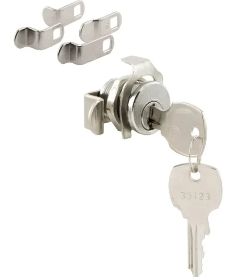 Prime-Line Brushed Nickel Steel Counter Clockwise Mailbox Lock