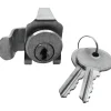 Prime-Line Brushed Nickel Steel Counter Clockwise Mailbox Lock