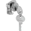 Prime-Line Brushed Nickel Steel Clockwise Mailbox Lock