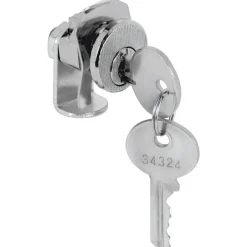 Prime-Line Brushed Nickel Steel Clockwise Mailbox Lock