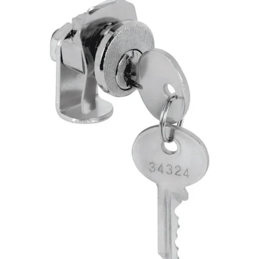 Prime-Line Brushed Nickel Steel Clockwise Mailbox Lock