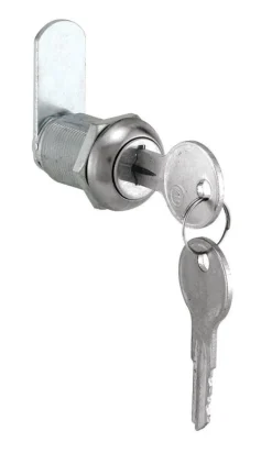 Prime-Line Chrome Gray Steel Cabinet/Drawer Lock