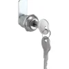 Prime-Line Chrome Gray Steel Cabinet/Drawer Lock (Pack of 6)