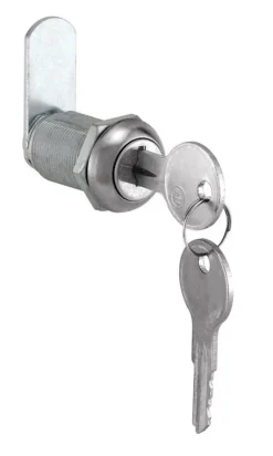 Prime-Line Chrome Silver Stainless Steel Cabinet/Drawer Lock