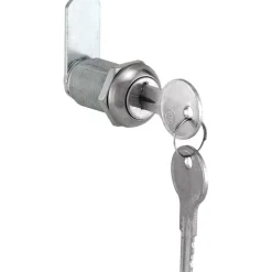 Prime-Line Chrome Silver Stainless Steel Cabinet/Drawer Lock