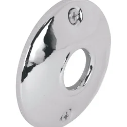 Prime-Line Chrome Silver Steel Door Knob Rosettes 2 pk