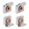 Prime-Line Chrome Silver Small Adjustable Mirror Clip Set 20 lb 2 pk