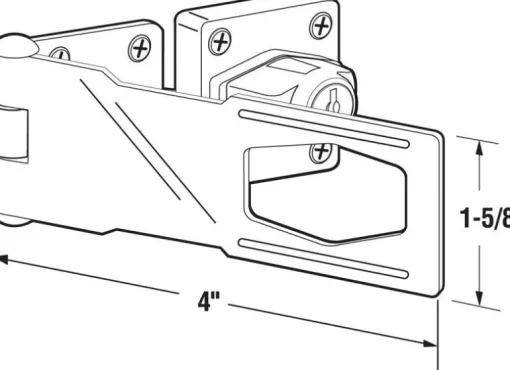 Prime-Line Chrome-Plated Steel 4 in. L Keyed Hasp Lock 1 pk