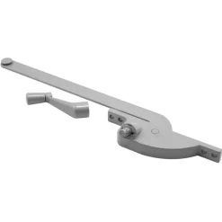 Prime-Line Die-Cast Gray Aluminum Right Single-Arm Casement Window Operator For Steel Framed Windows