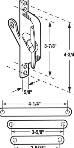 Prime-Line Die-Cast Silver Aluminum Center Jalousie Window Operator Kit For Universal