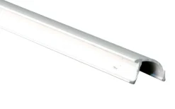 Prime-Line Glazing Channel Snap-In 0.438"W, 72" H X 0.438"W X 0.25" D White (Case of 25)