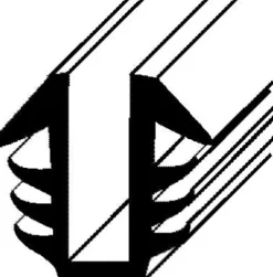 Prime-Line Gray Glazing Channel 1 pk