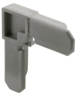 Prime-Line Gray Plastic 3/8 in. W X 3/4 in. L Screen Frame Corner 1 pk
