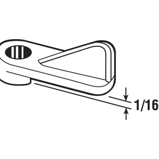 Prime-Line Gray Plastic Screen Clip For 1/16 inch 12 pk