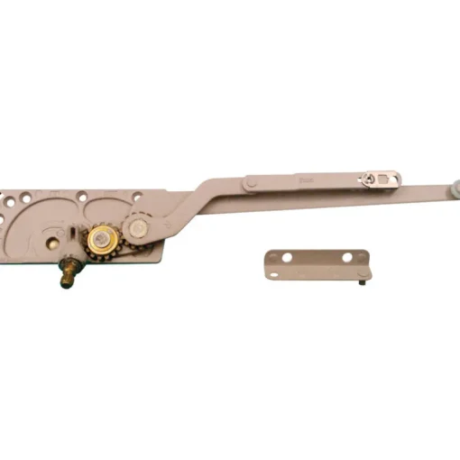 Prime-Line Gray Steel Right Dual-Arm Casement Window Operator For EntryGard