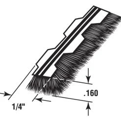 Prime-Line Gray Synthetic Fiber Weatherstrip For Doors and Windows 216 in. L X 5/32 in.