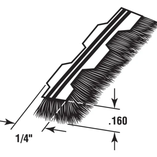 Prime-Line Gray Synthetic Fiber Weatherstrip For Doors and Windows 216 in. L X 5/32 in.