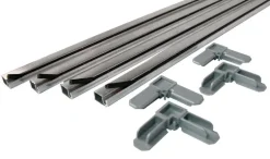 Prime-Line Mill Aluminum 5/16 in. W X 3/4 in. L Screen Frame Kit 1 pk