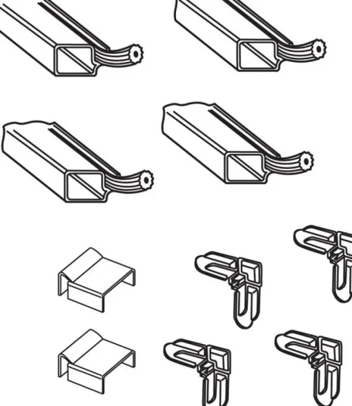 Prime-Line Mill Aluminum 5/16 in. W X 3/4 in. L Screen Frame Kit 1 pk