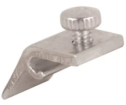 Prime-Line Mill Aluminum Storm Door Panel Clip For 1/2 inch 8 pk