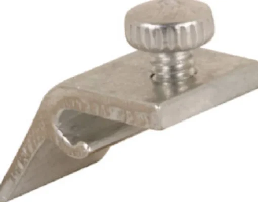 Prime-Line Mill Aluminum Storm Door Panel Clip For 1/2 inch 8 pk