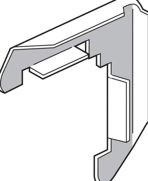Prime-Line Mill Metal 5/16 in. W X 3/4 in. L Screen Frame Corner 1 pk