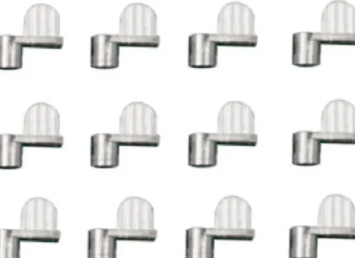 Prime-Line Mill Silver Die Cast Screen Clip For 3/8 inch 12 pk