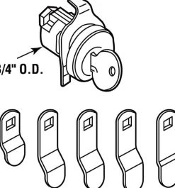 Prime-Line Nickel Steel Counter Clockwise Mailbox Lock