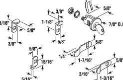 Prime-Line Nickel Steel Counter Clockwise Mailbox Lock