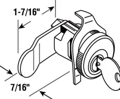 Prime-Line Nickel Steel Counter Clockwise Mailbox Lock