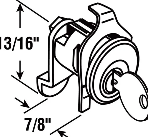Prime-Line Nickel Steel Counter Clockwise Mailbox Lock