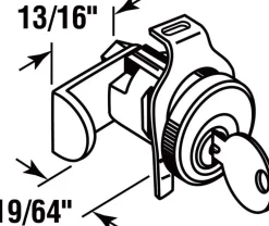 Prime-Line Nickel Steel Counter Clockwise Mailbox Lock
