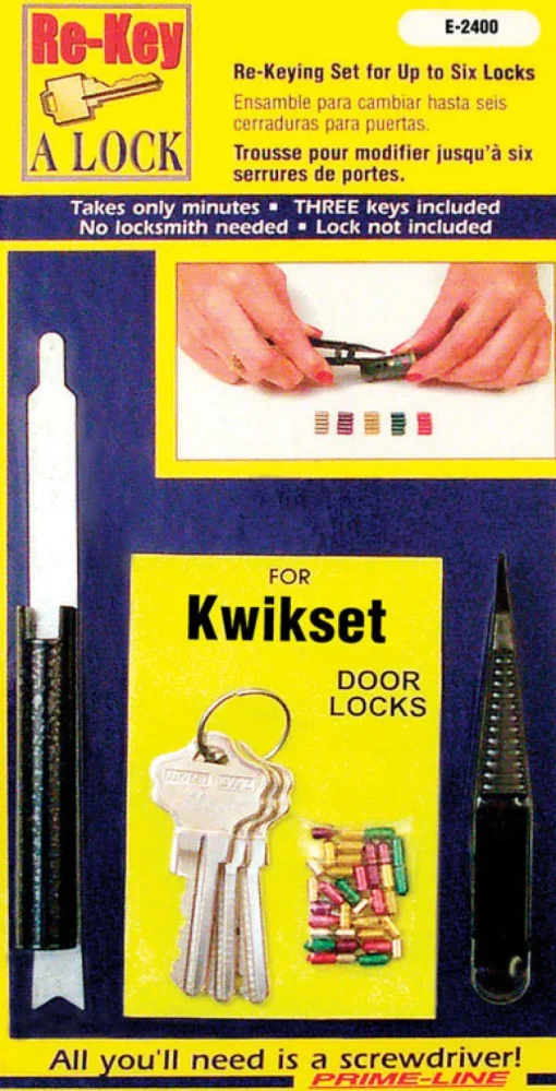 Prime-Line No. 5 Metal Re-Keying Kit 1 pk