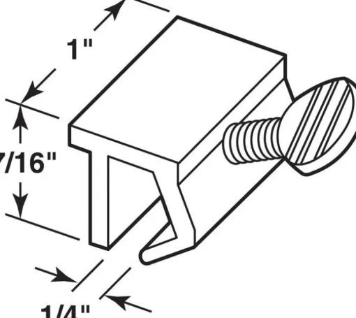 Prime-Line Painted White Aluminum Window Lock 1 pk