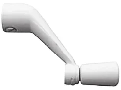 Prime-Line Painted White Zinc Swivel Operator Crank Handle For Universal