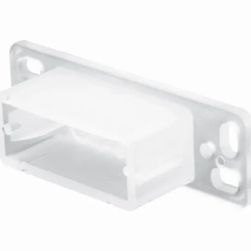 Prime-Line Plastic Center Guide Drawer Track Back Plate 2 pk