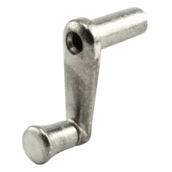 Prime-Line Plated Silver Cast Metal Single-Arm Casement Crank Handle For RV Windows