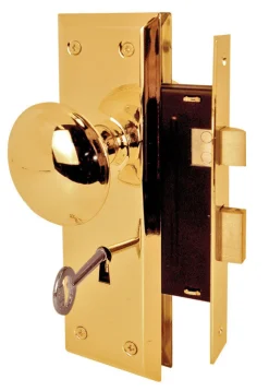 Prime-Line Security Bright Brass Mortise Lockset 1-3/4 in.