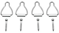 Prime-Line Silver Aluminum Window Latch 1/16 in. W X 1-9/16 in. L For Spline Channel 4 pk
