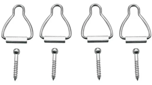 Prime-Line Silver Aluminum Window Latch 1/16 in. W X 1-9/16 in. L For Spline Channel 4 pk