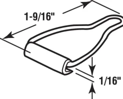 Prime-Line Silver Aluminum Window Latch 1/16 in. W X 1-9/16 in. L For Spline Channel 4 pk